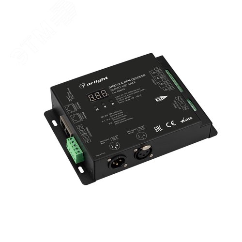 Декодер SMART-K57-DMX (230V, 4x2A, XLR3) (ARL, Металл) - Arlight