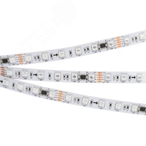 Лента DMX-5000-5060-60 24V Cx6 RGB (12mm, 14.4W/m, IP20) (Arlight, Открытый, IP20)