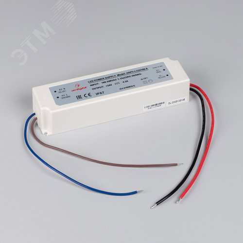 Блок питания ARPV-LV24100-A (24V, 4.2A, 100W) (ARL, IP67 Пластик, 3 года) - фото 2