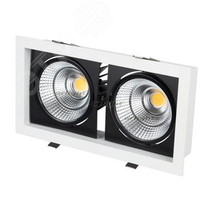 Светильник CL-KARDAN-S283x152-2x25W White6000 (WH-BK, 30 deg) (ARL, IP20 Металл, 3 года) (028860)