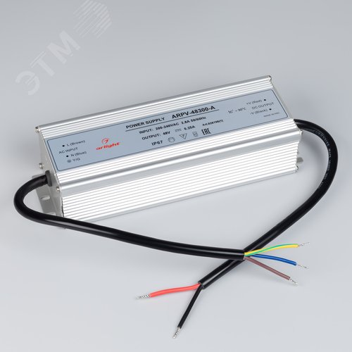 Блок питания ARPV-48300-A (48V, 6.25A, 300W) (ARL, IP67 Металл, 3 года) - фото 2