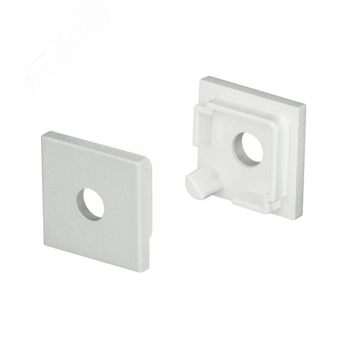 Заглушка SL-KANT-H16 SQUARE с отверстием (ARL, Пластик)