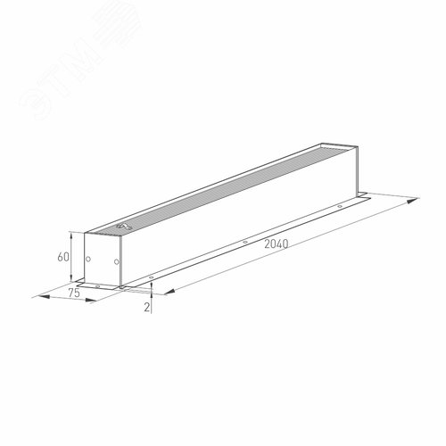 Трек встраиваемый MAG-TRACK-4560-F-2040 (WH) (IP20 металл, 3 года) - фото 5