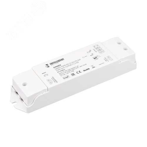 Диммер INTELLIGENT ARLIGHT SMART-PWM-103-72-SH-PS-SUF (230V, 3x1A, TUYA Wi-Fi, 2.4G) (IARL, IP20 пластик, 5 лет) - артикул 046524