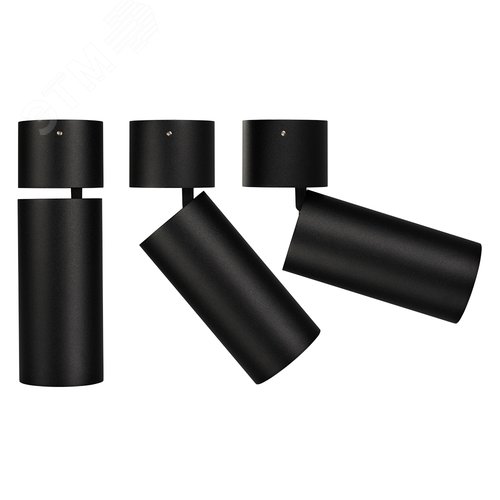 Светильник SP-POLO-SURFACE-FLAP-R65-8W Day4000 BK-GD 40 deg IP20 металл 3 года 9