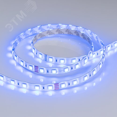 Лента светодиодная 14.4 Вт/м 24В RGB IP65 60LED/м RTW-B60-10-13mm SMD 5060 5 м герметичная - фото 3