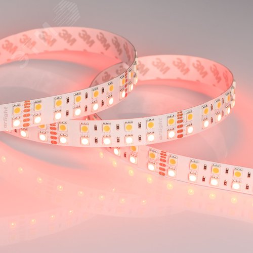 Лента светодиодная 32 Вт/м 24В IP20 RGBW 144LED/м RT-B144-19mm SMD 5060 5 м - фото 6