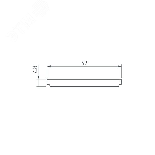 Заглушка ARH-DECORE-S12-EXT Flat с отверстием (ARL, Пластик) 8
