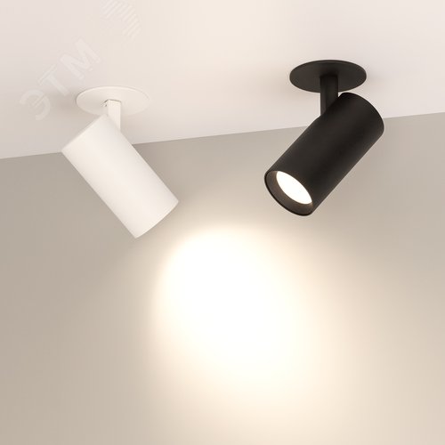 Светильник точечный встраиваемый LGD-LUMOS-R55-9W Warm3000 (WH, 25 deg, 230V) - фото 5