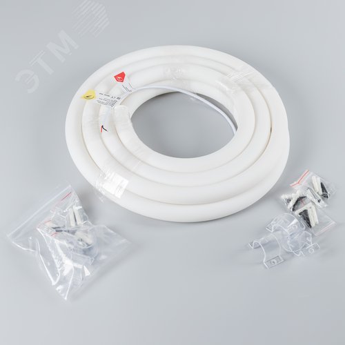 Лента герметичная MOONLIGHT-SIDE-A336-D25мм 24V Warm3000 360deg 14.4 W/m, IP65, 2835, 5м, wire x2 боковой вывод кабеля - фото 2