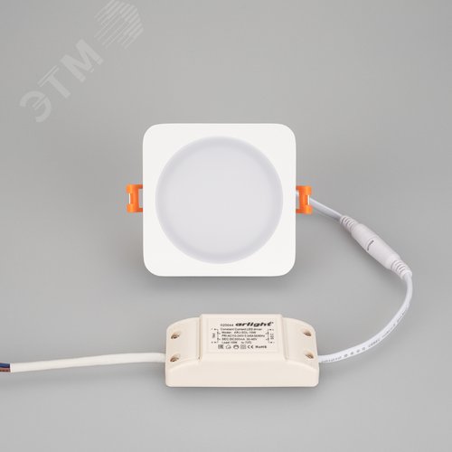 Панель светодиодная LTD-96x96SOL-10W Warm White 3000K IP44 пластик 3 года 3