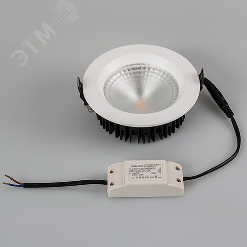 Светильник светодиодный LTD-145WH-FROST-16W Warm White 110 deg IP44 металл 3 года 2