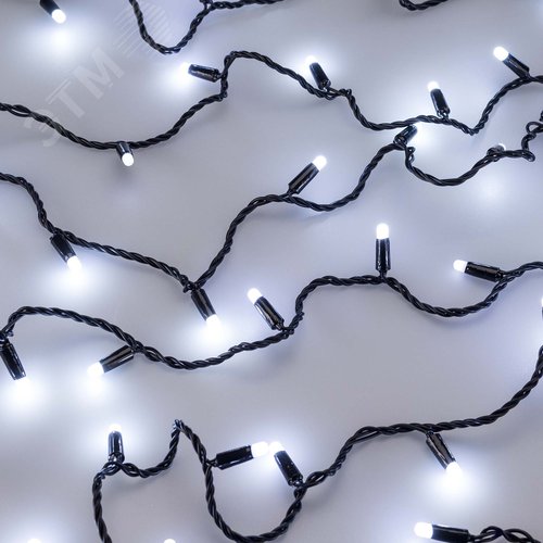 Гирлянда светодиодная декоративная ARD-STRING-CLASSIC-10000-BLACK-100LED-MILK-FLASH White 230V, 7W ARDCL, IP65 - фото 3