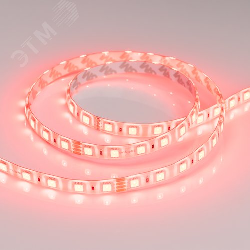 Лента светодиодная 14.4 Вт/м 24В RGB IP65 60LED/м RTW-B60-10-13mm SMD 5060 5 м герметичная - фото 4