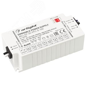 Блок питания ARJ-SP-20-PFC-0-10V (20W, 350-700mA) (ARL, IP20 Пластик, 5 лет) - Arlight