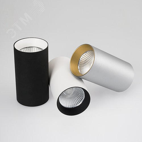 Светильник накладной SP-POLO-R85-1-15W Warm White 40deg (Black, White Ring) (ARL, IP20 Металл, 3 года) 6