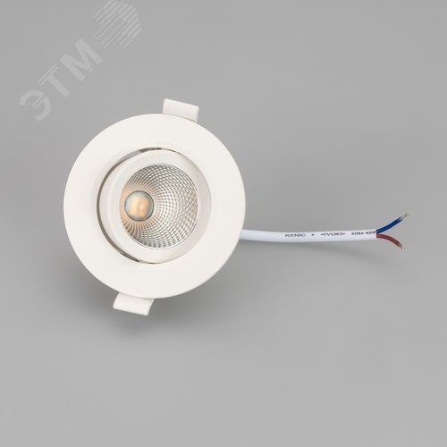 Светильник LTD-POLAR-TURN-R90-7W Day4000 (WH, 36 deg, 230V) (ARL, IP20 Пластик, 3 года) - фото 2