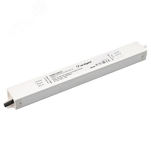 Блок питания ARPV-LG24045-SLIM-PFC-D (24V, 1.9A, 45W) (IP67 металл, 5 лет) - Arlight