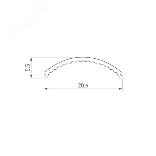 Экран ARH-KANT-H16-2000 Round Opal (ARL, Пластик) 2
