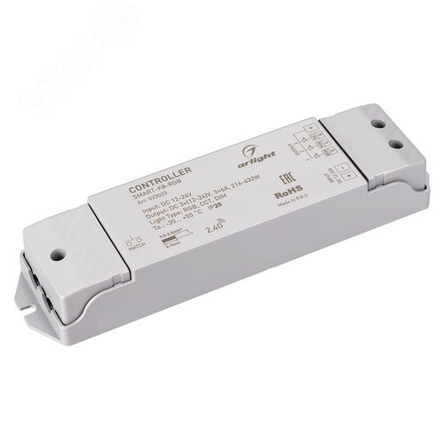 Контроллер SMART-K8-RGB (12-24V, 3x6A, 2.4G) (ARL, IP20 Пластик, 5 лет) (023023) - Arlight
