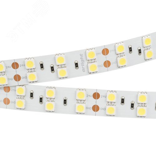 Лента LED RT 2-5000 24V Cool 8K 2x2 (5060, 600 LED, LUX) (ARL, 28.8 Вт/м, IP20) (013756)
