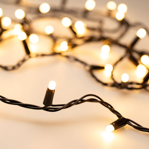 Гирлянда светодиодная декоративная ARD-STRING-CLASSIC-1000-BLACK-100LED-MILK PULSE Warm 230V, 7W ARDCL, IP65 - Arlight