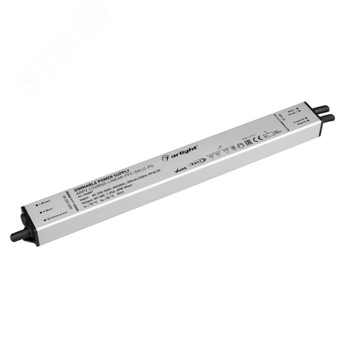 Блок питания ARPV-LG48060-LINEAR-PFC-DALI2-PD (48V, 1.25A, 60W) (IP67 металл, 5 лет) - Arlight