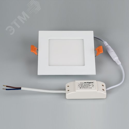 Светильник DL-120x120M-9W Day White (ARL, IP40 Металл, 3 года) - фото 5
