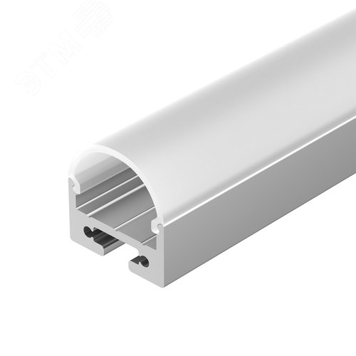 Профиль с экраном SL-LINE-2011M-2500 ANOD+OPAL ROUND (ARL, Алюминий) - Arlight