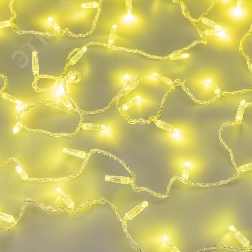 Гирлянда светодиодная декоративная ARD-STRING-CLASSIC-10000-CLEAR-100LED-STD Gold 230V, 7W ARDCL, IP65 - фото 2