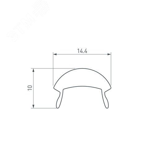 Экран с линзой SATIN-10-90 для PDS, MIC (ARL, Пластик) 3