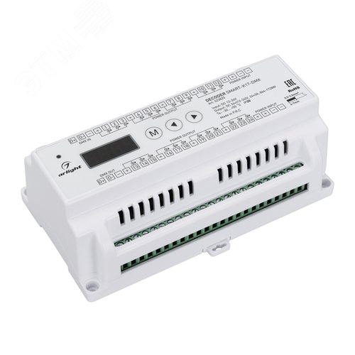 Декодер SMART-K17-DMX 12-24V, 24x3A ARL, IP20, пластик, 5 лет