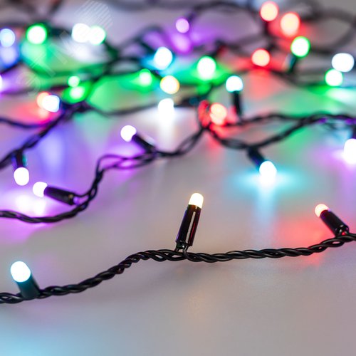 Гирлянда светодиодная декоративная ARD-STRING-CLASSIC-20000-BLACK-200 LED-MILK-SYNC RGB 230V, 13W ARDCL, IP65 - Arlight