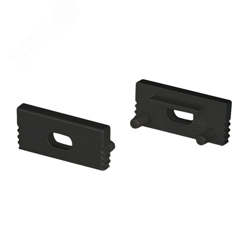 Заглушка SL-SLIM-H7 BLACK с отверстием (Пластик) - Arlight