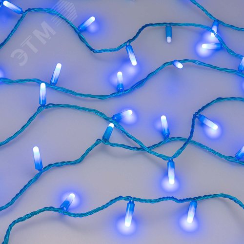 Гирлянда светодиодная ARD-STRING-CLASSIC-10000-BLUE-100LED-MILK-FLASH Blue 230V, 7W Ardecoled, IP65 - фото 3