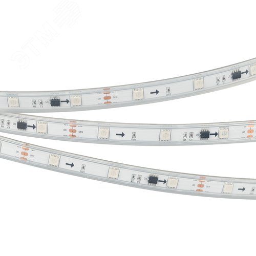 Лента SPI-5000P-5060-30 12V Cx3 RGB (12mm, 7.2W/m, IP66) (Arlight, Закрытый, IP66) - Arlight