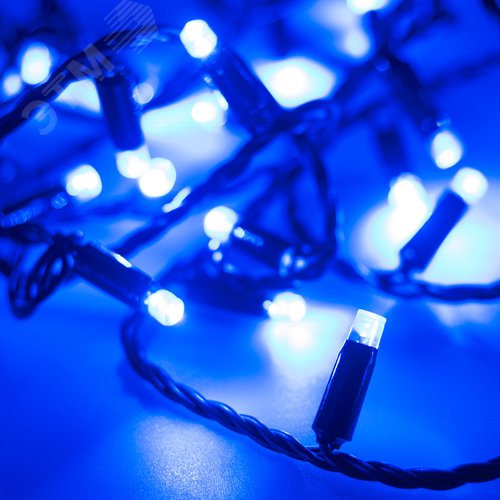 Гирлянда светодиодная декоративная ARD-STRING-CLASSIC-10000-BLACK-100LED-STD BLUE 230V, 7W ARDCL, IP65 6