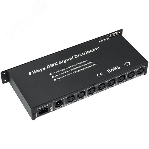 Контроллер-распределитель LN-DMX-8CH (230V) (ARL, IP20 Металл, 1 год) (019502) - Arlight