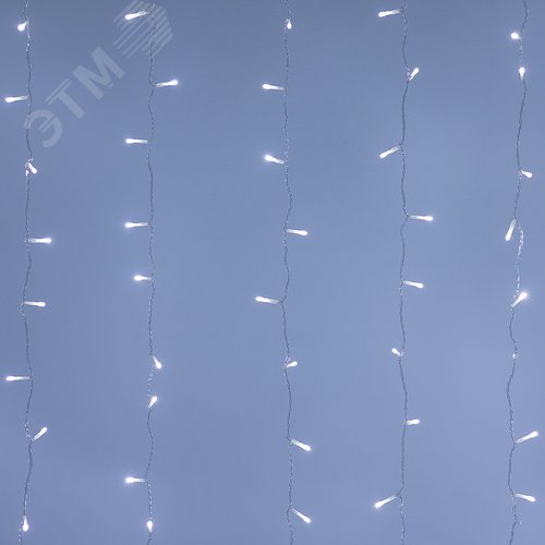 Гирлянда светодиодная декоративная ARD-CURTAIN-HOME-1500x1500-CLEAR-144 LED White 230V, 6W ARDCL, IP20 - фото 2