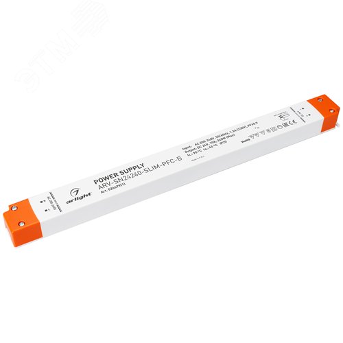 Блок питания ARV-SN24240-SLIM-PFC-B (24V, 10A, 240W) (ARL, IP20 Пластик, 3 года) - Arlight