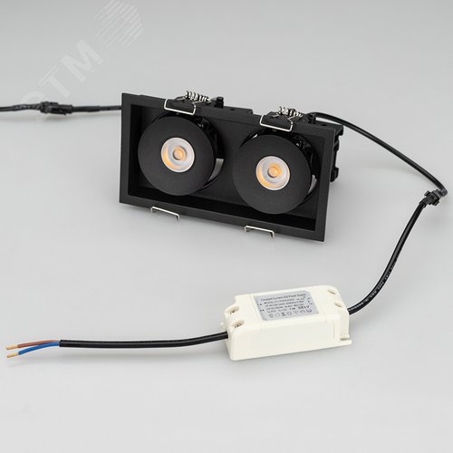 Светильник CL-SIMPLE-S148x80-2x9W Warm3000 (BK, 45 deg) (ARL, IP20 Металл, 3 года) 4