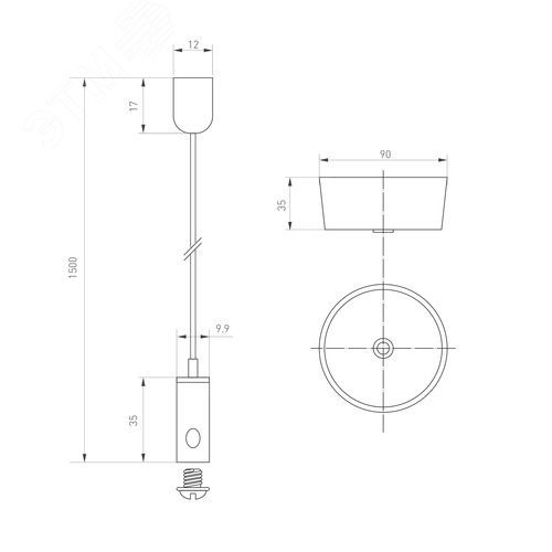 Светильник ALT-LINEAIR-FLAT-UPDOWN-DIM-S2094-600-25W Warm3000 (BK, 100 deg, 230V) (ARL, IP20 Металл, 3 года) - фото 4