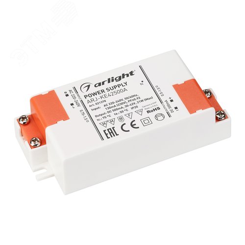 Блок питания ARJ-KE42500A (21W, 500mA, PFC) (ARL, IP20 Пластик, 5 лет) (021378) - Arlight