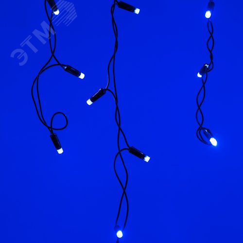 Гирлянда светодиодная декоративная ARD-EDGE-CLASSIC-2400x600-BLACK-88LED-STD BLUE 230V, 6W ARDCL, IP65 3