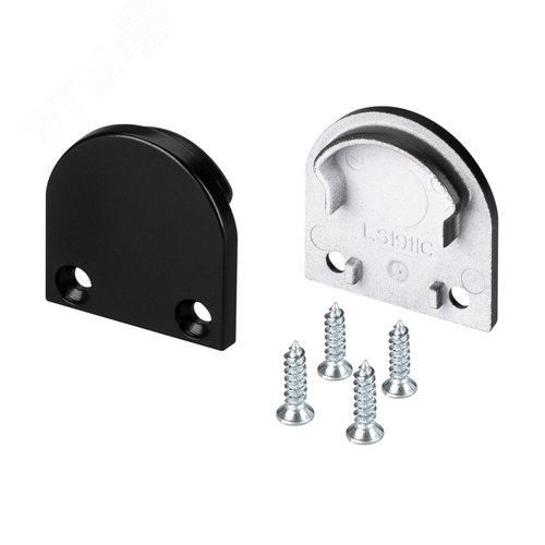 Заглушка SL-LINE-2011M ROUND BLACK глухая (ARL, Пластик)