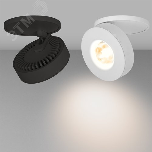 Светильник LGD-MONA-BUILT-R100-12W Warm3000 (WH, 24 deg) (, IP40 Металл, 3 года) - фото 6