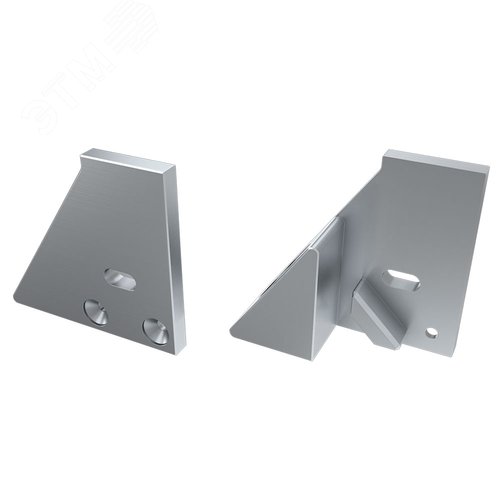 Заглушка для ALM-GLASS-10 с опорой правая с отверстием (ARL, Металл)