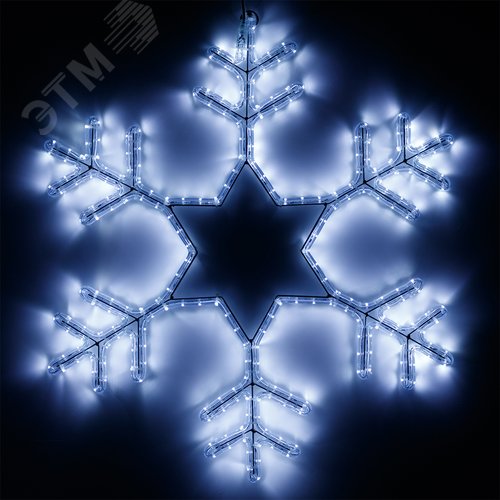 Фигура ARD-SNOWFLAKE-M4-750x750-324LED White 230V, 18W Ardecoled, IP65 - Arlight