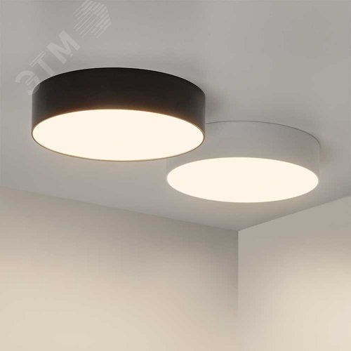 Светильник SP-RONDO-R210-20W Warm3000 (BK, 120 deg, 230V) (IP40 металл, 3 года) - фото 4