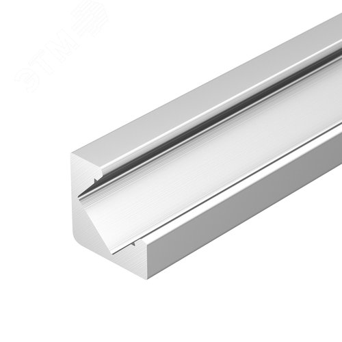 Профиль с экраном ALU-D45-2000 ANOD+FROST (ARL, Алюминий) 2